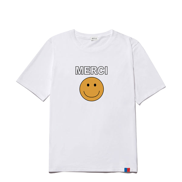 KULE No Thank You Smiley Face Modern on sale Tee NWT XS